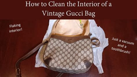 how to clean the inside of a gucci bag|dust bag gucci original.